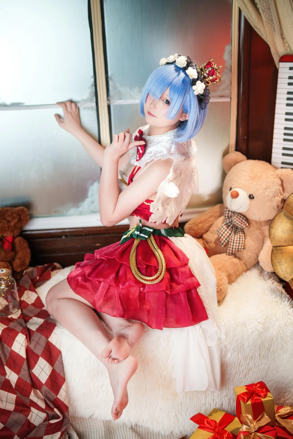 Cosplay Seele麦麦 – 蕾姆 圣诞物语