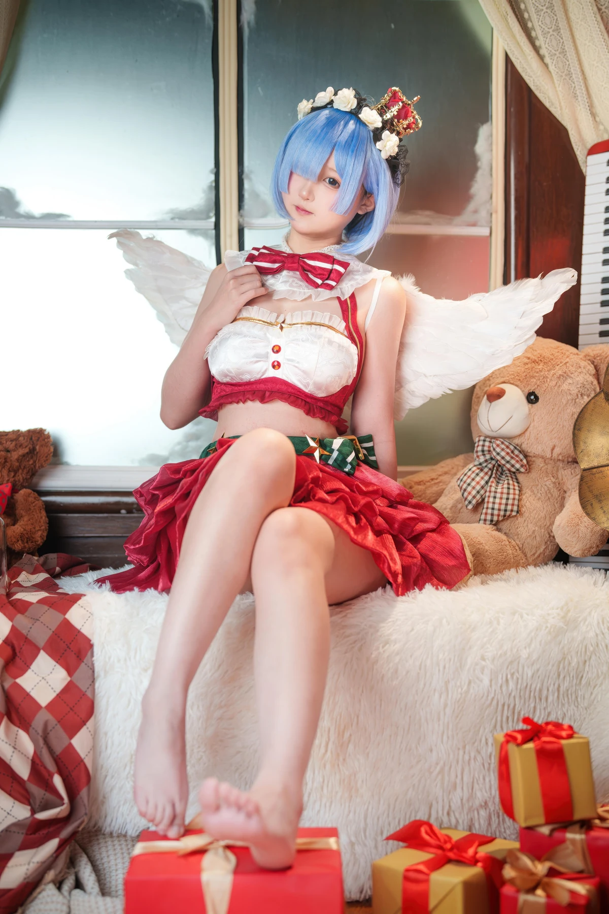 Cosplay Seele麦麦 – 蕾姆 圣诞物语