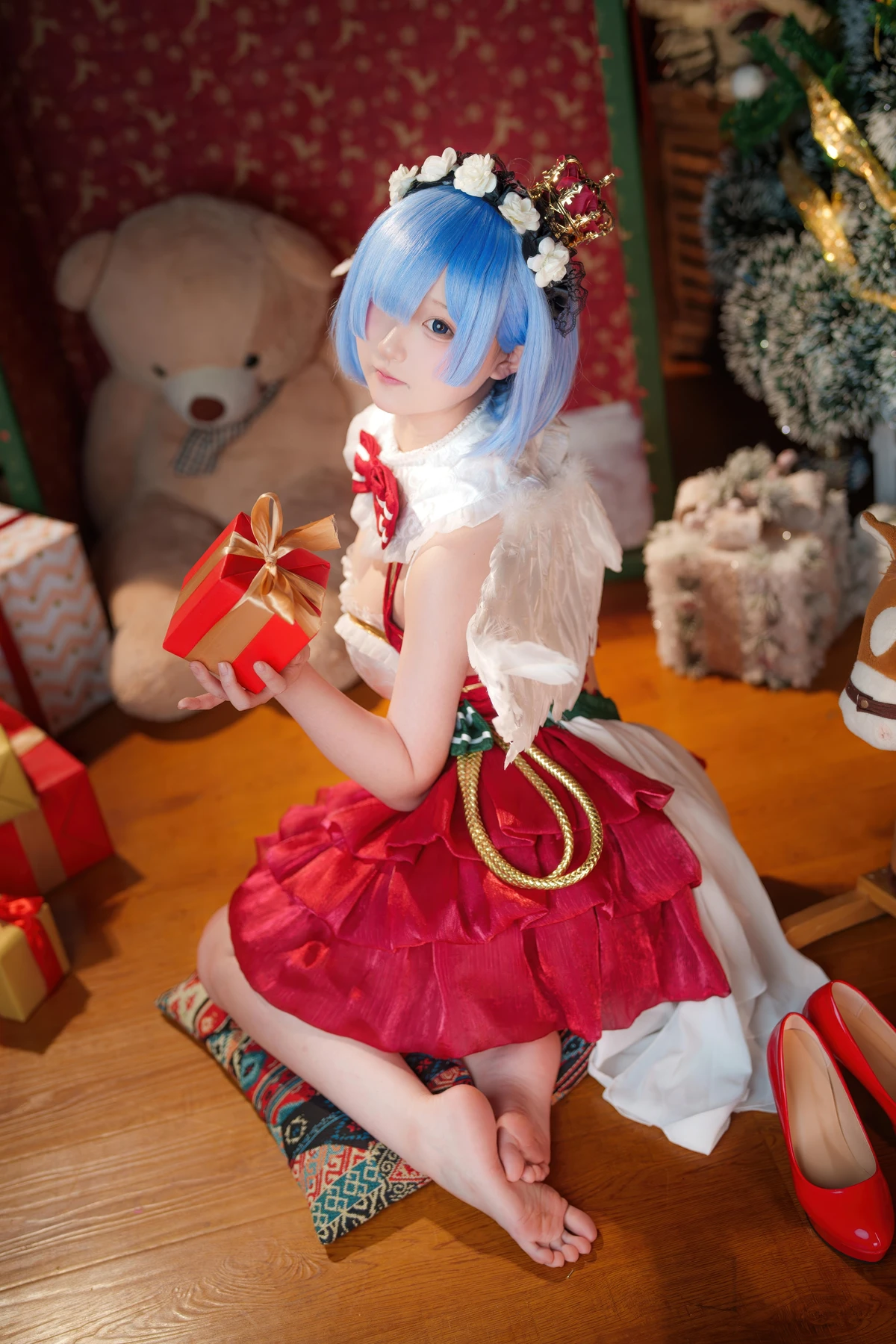 Cosplay Seele麦麦 – 蕾姆 圣诞物语