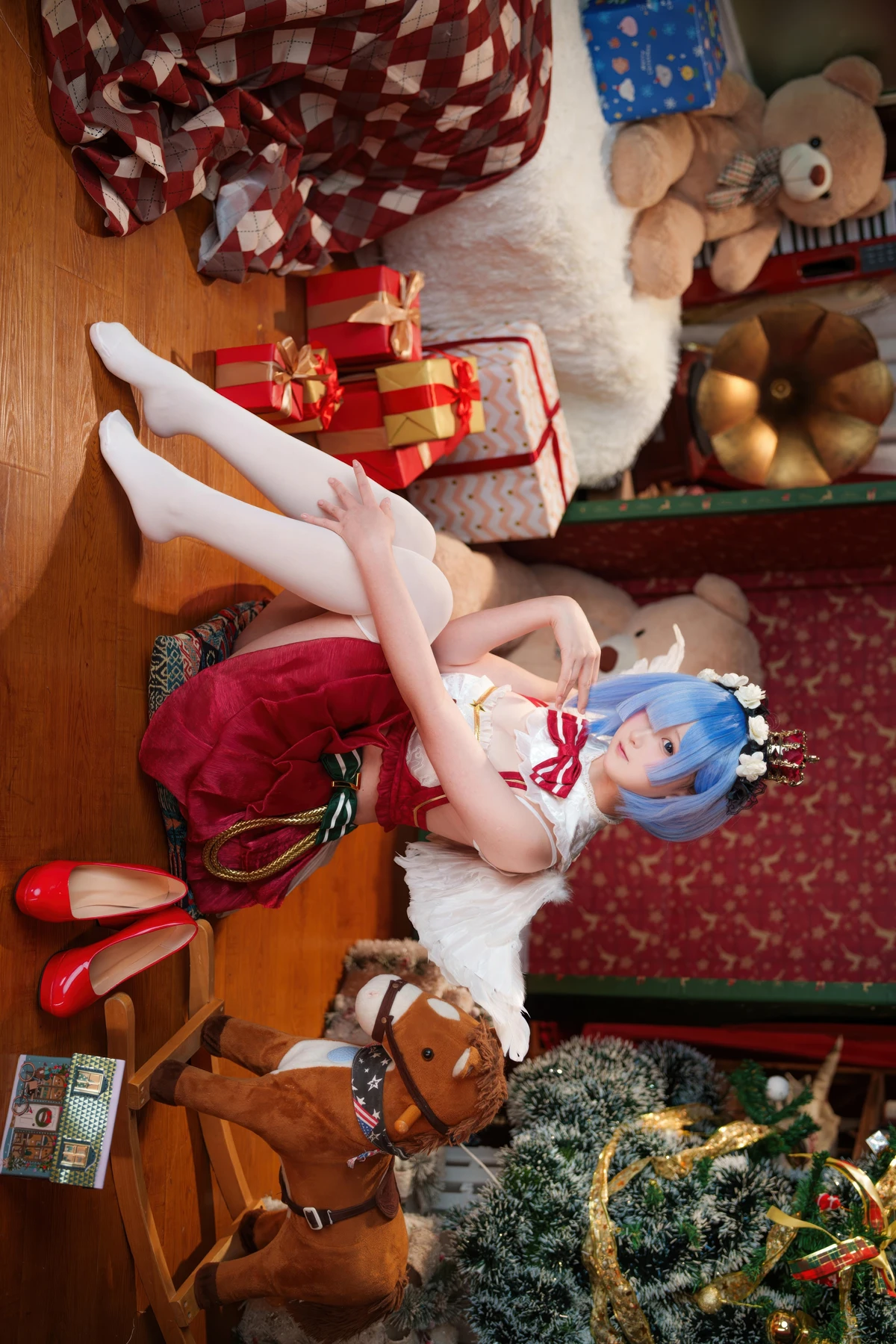 Cosplay Seele麦麦 – 蕾姆 圣诞物语