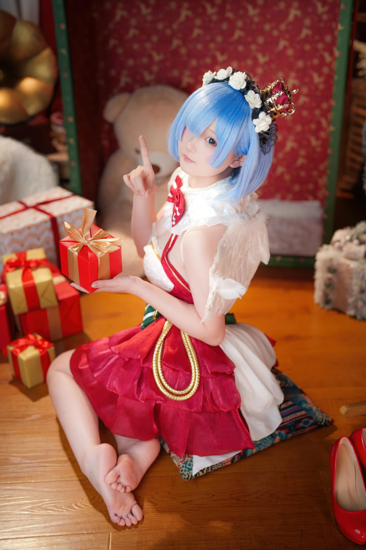 Cosplay Seele麦麦 – 蕾姆 圣诞物语