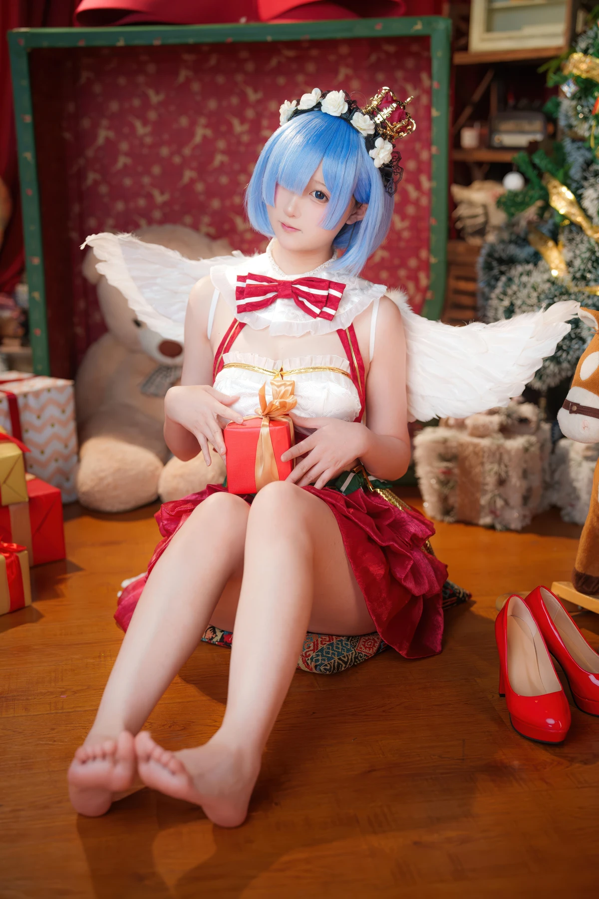 Cosplay Seele麦麦 – 蕾姆 圣诞物语