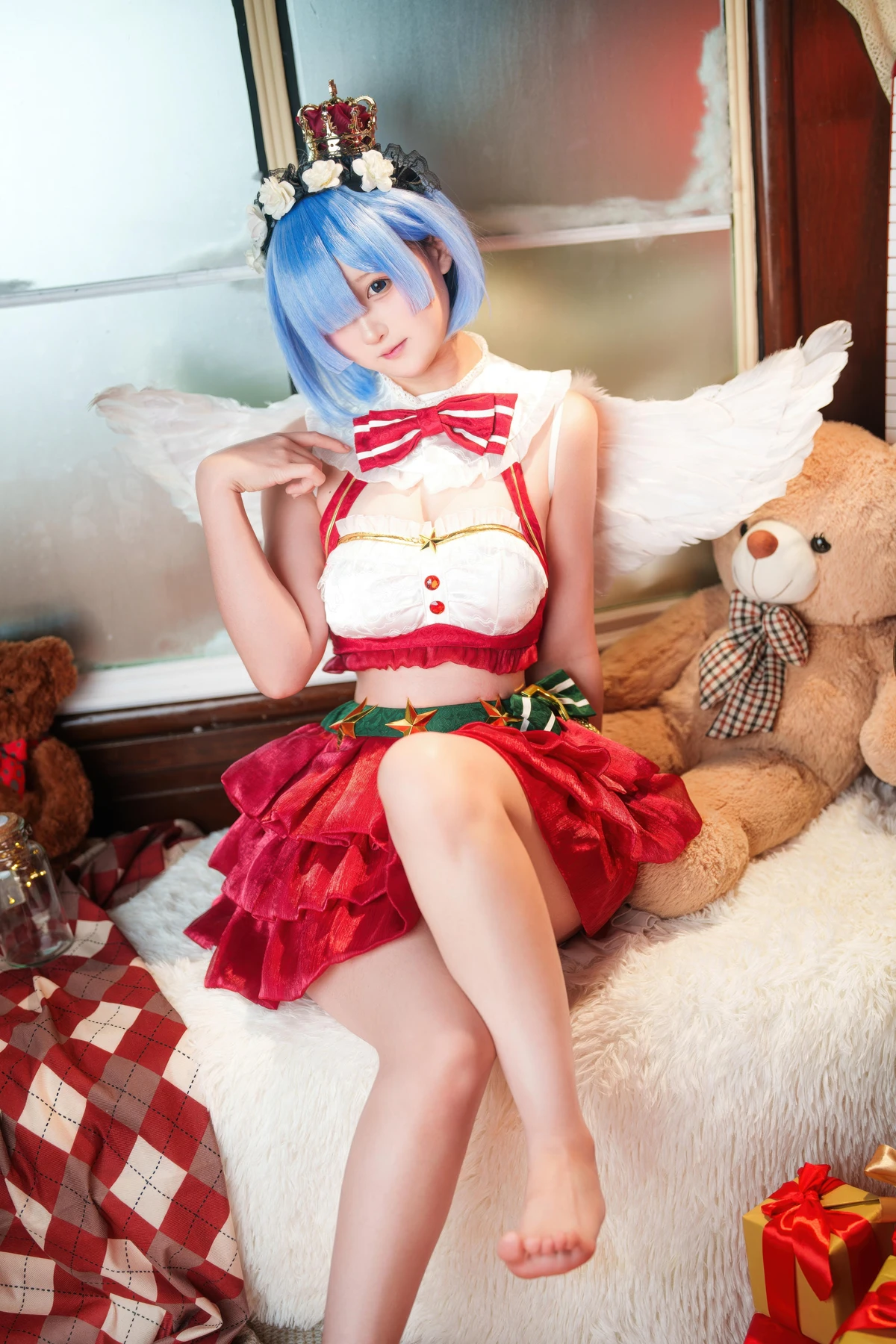 Cosplay Seele麦麦 – 蕾姆 圣诞物语