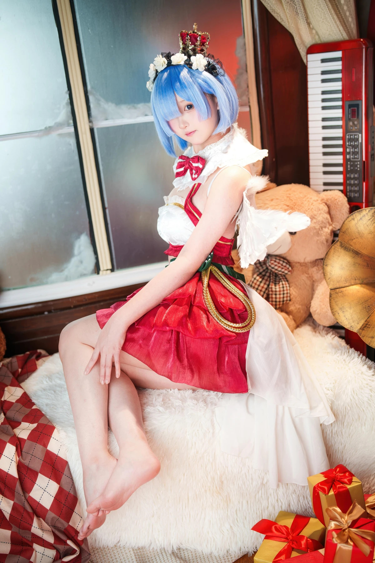 Cosplay Seele麦麦 – 蕾姆 圣诞物语
