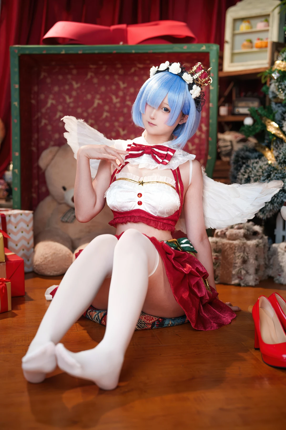 Cosplay Seele麦麦 – 蕾姆 圣诞物语