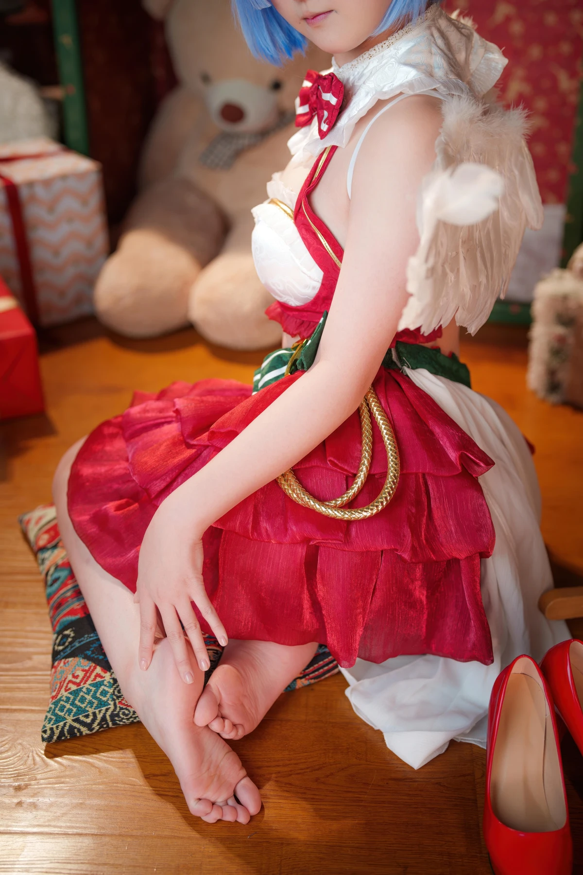 Cosplay Seele麦麦 – 蕾姆 圣诞物语