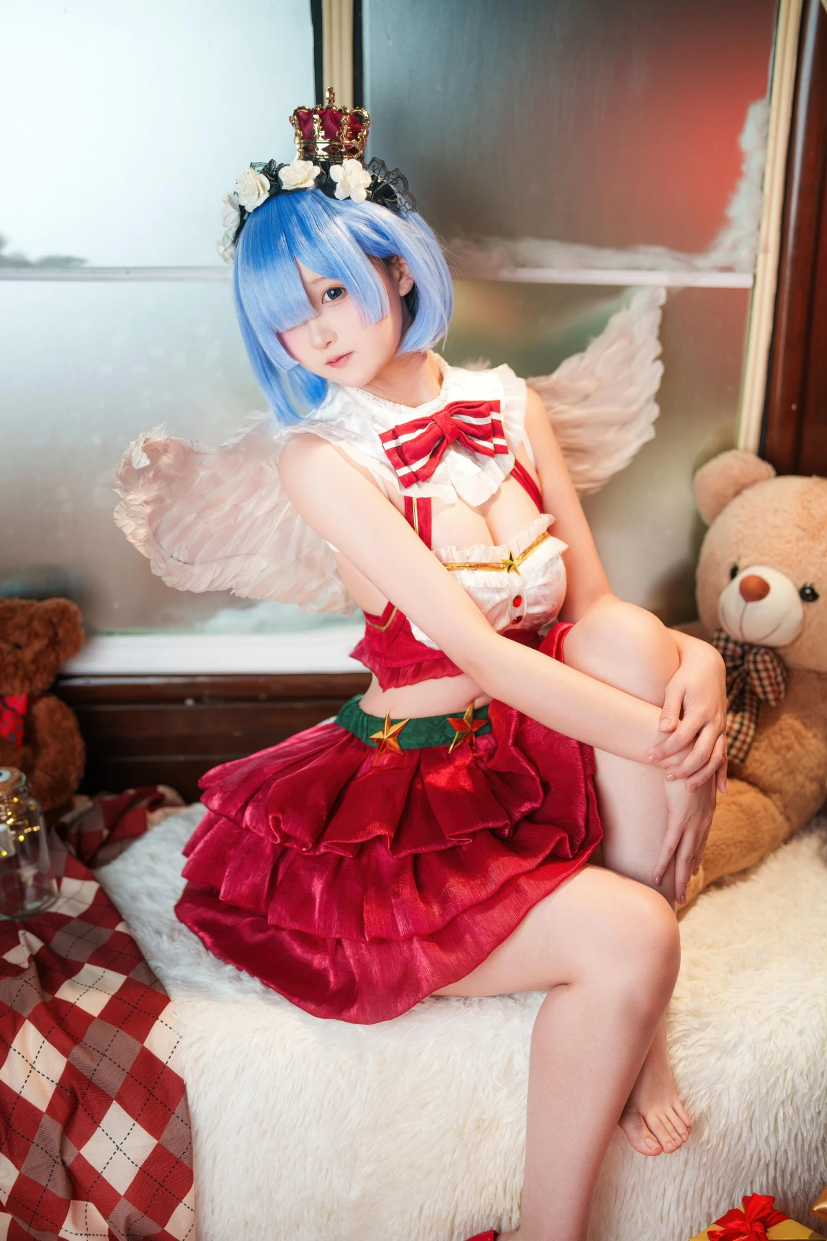 Cosplay Seele麦麦 – 蕾姆 圣诞物语