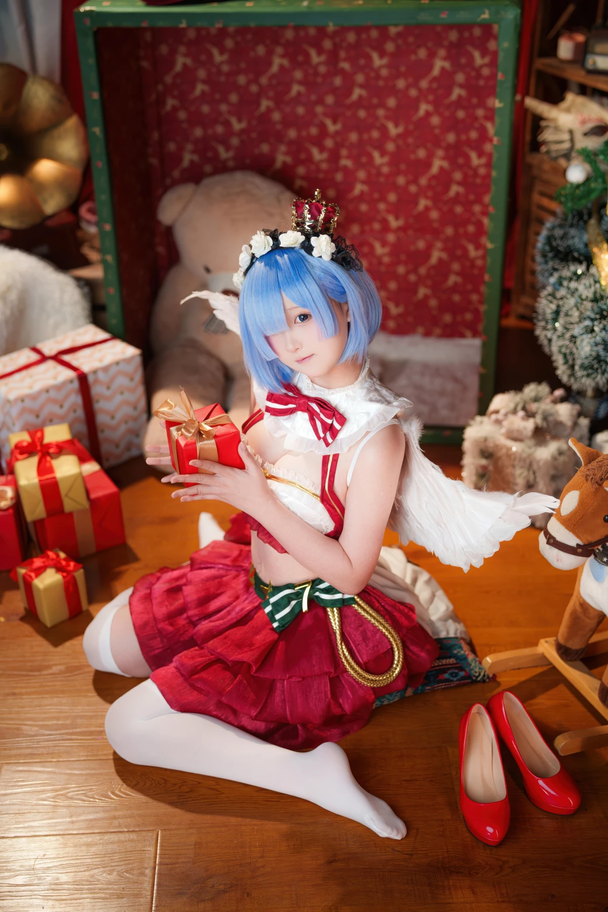 Cosplay Seele麦麦 – 蕾姆 圣诞物语