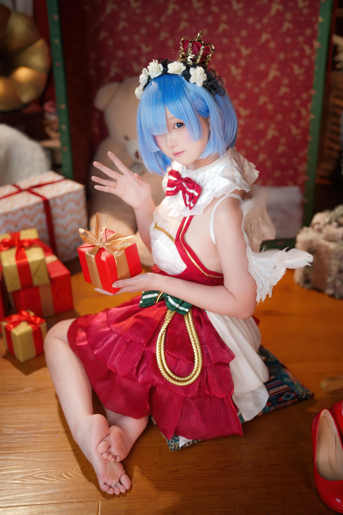 Cosplay Seele麦麦 – 蕾姆 圣诞物语
