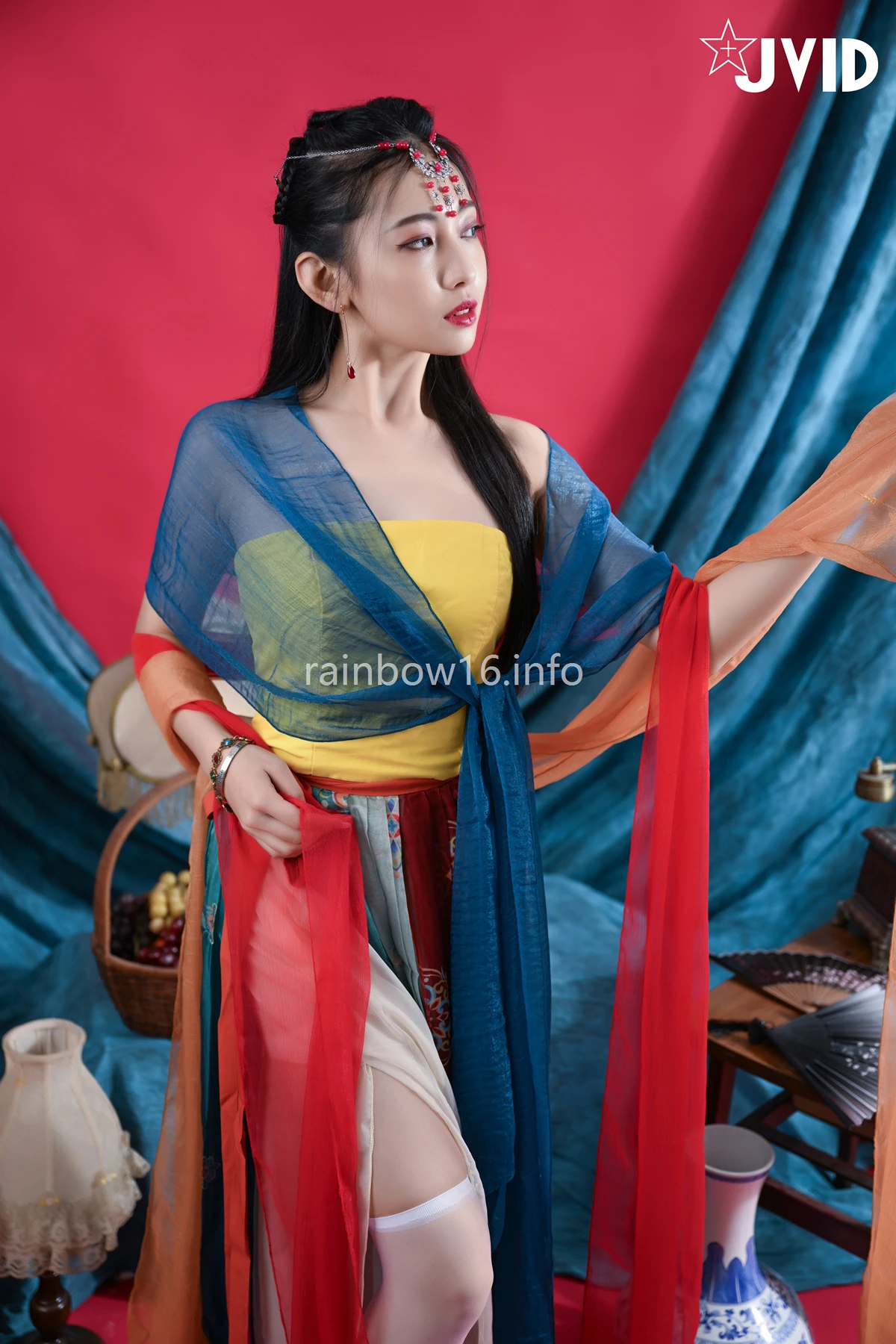 JVID 夏暮光 – 校花暮光敦煌風格造型服飾首度嘗試,飛越天際穿梭時空與你來場空前未有的愛戀滋味～ Set.01