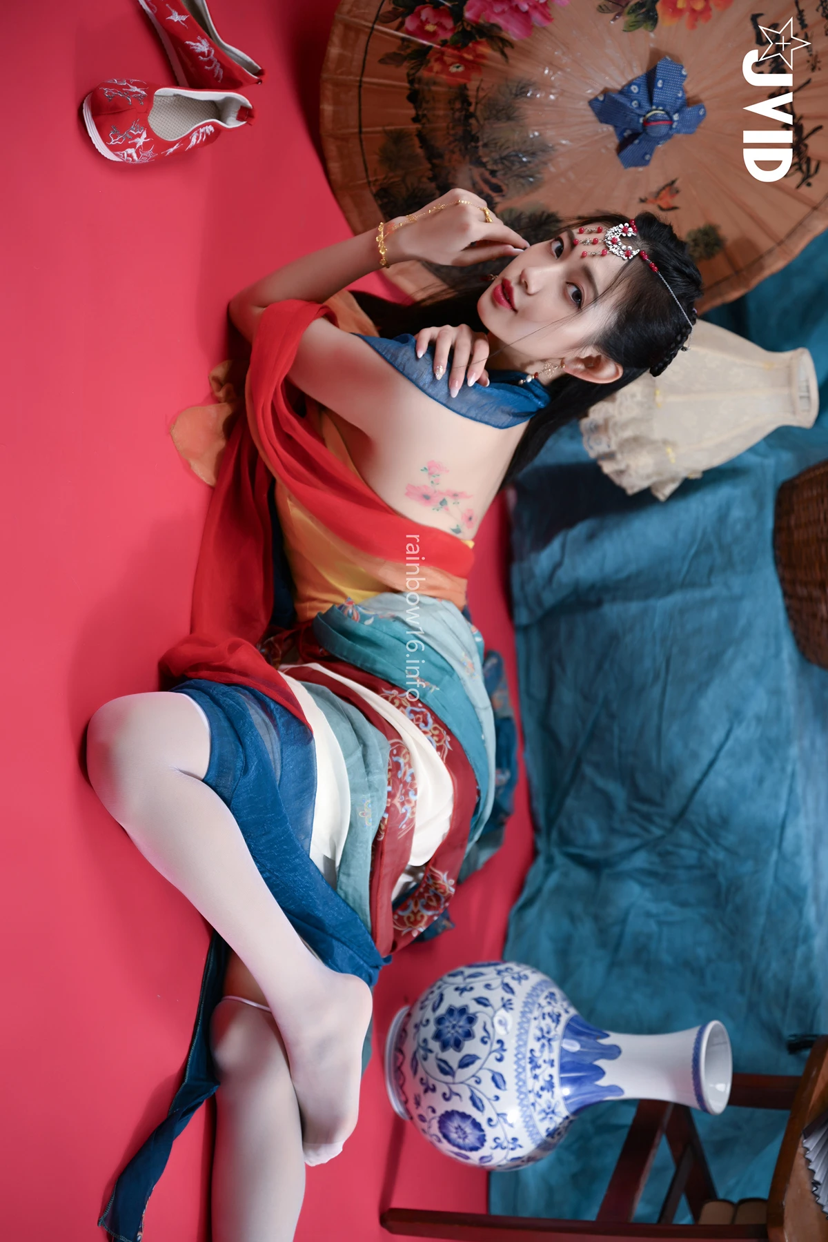 JVID 夏暮光 – 校花暮光敦煌風格造型服飾首度嘗試,飛越天際穿梭時空與你來場空前未有的愛戀滋味～ Set.01