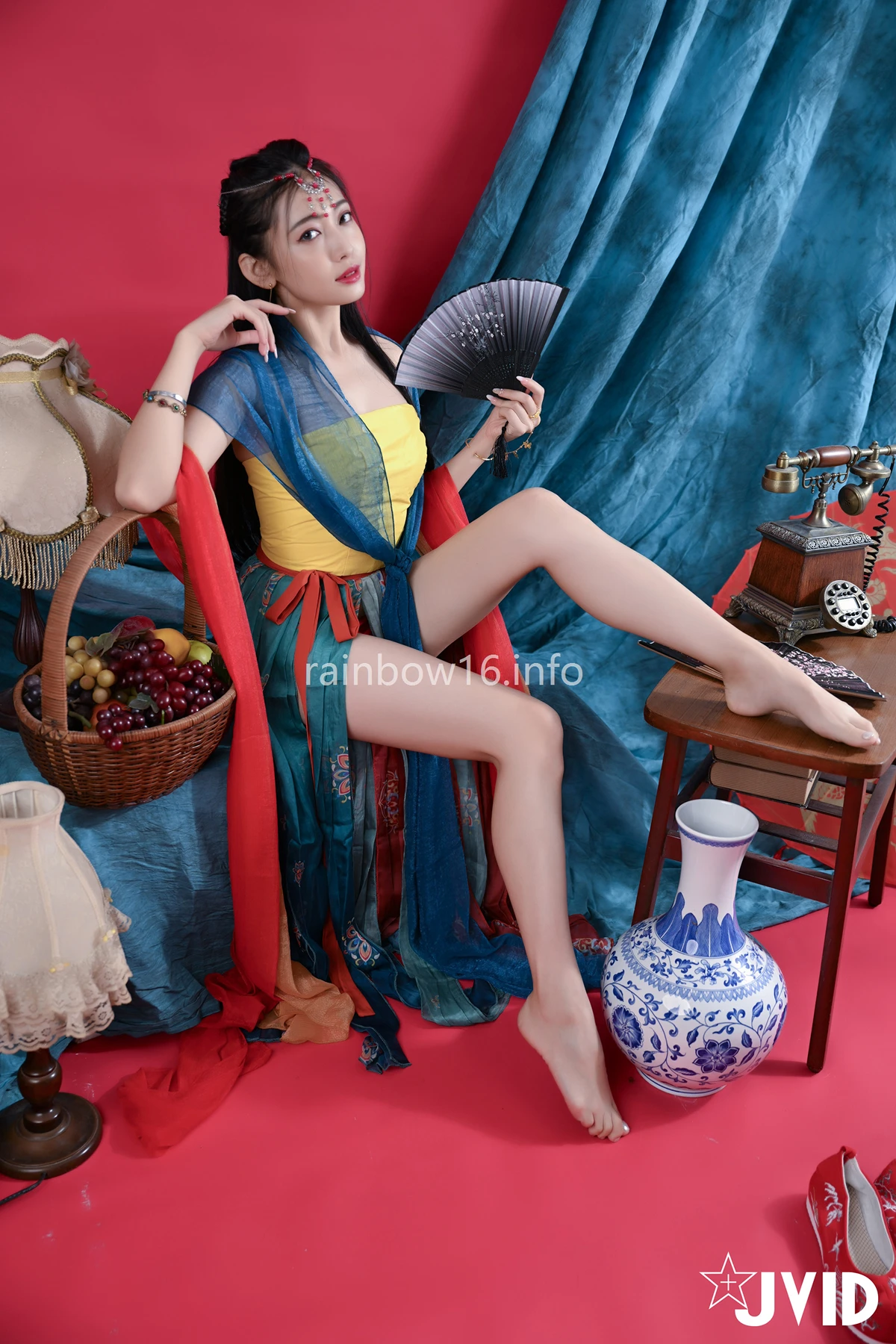 JVID 夏暮光 – 校花暮光敦煌風格造型服飾首度嘗試,飛越天際穿梭時空與你來場空前未有的愛戀滋味～ Set.01