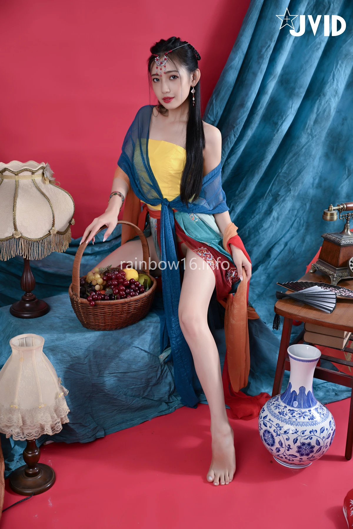 JVID 夏暮光 – 校花暮光敦煌風格造型服飾首度嘗試,飛越天際穿梭時空與你來場空前未有的愛戀滋味～ Set.01