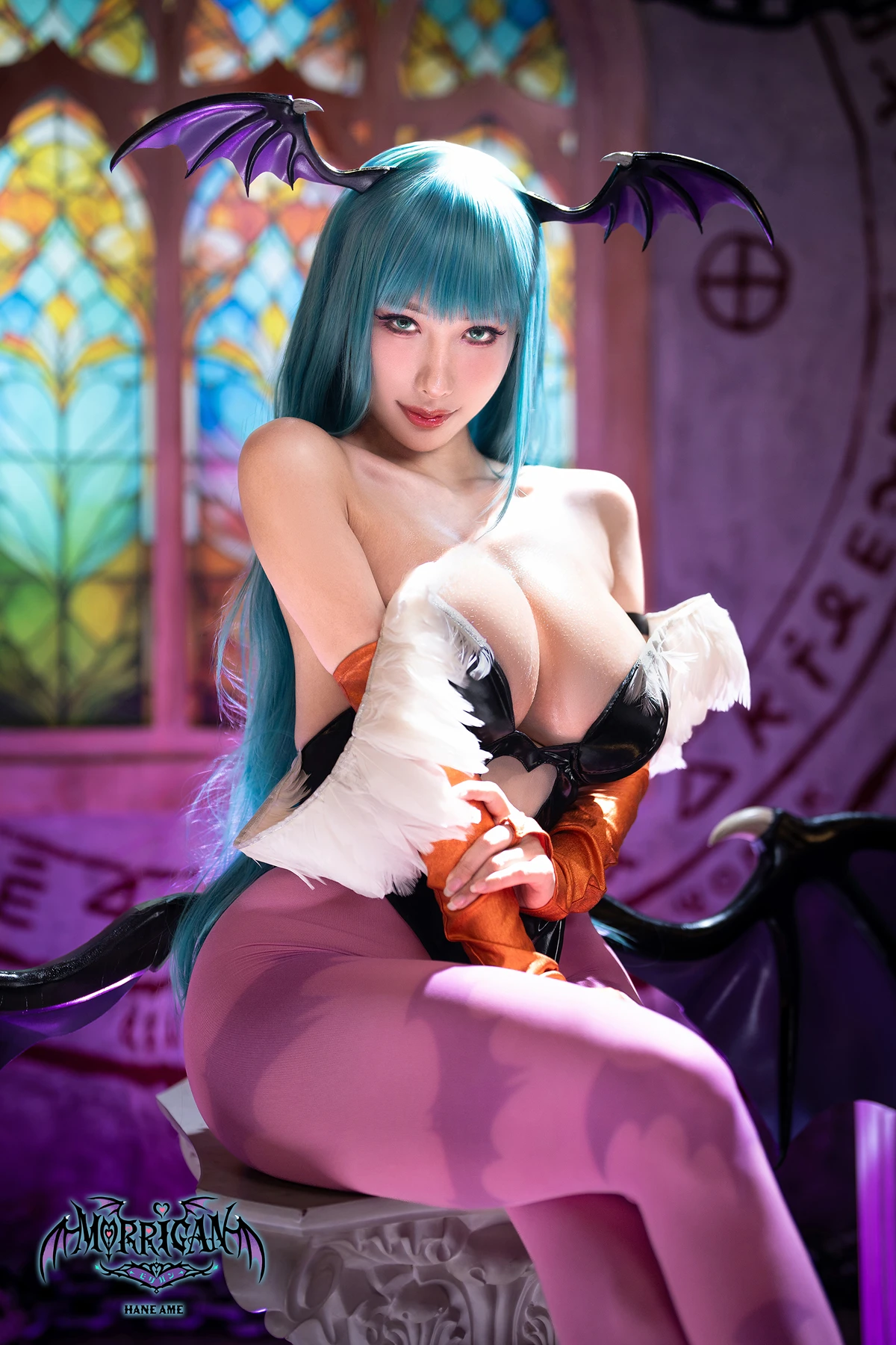 Cosplay HaneAme 雨波 – 恶魔战士 莫莉卡