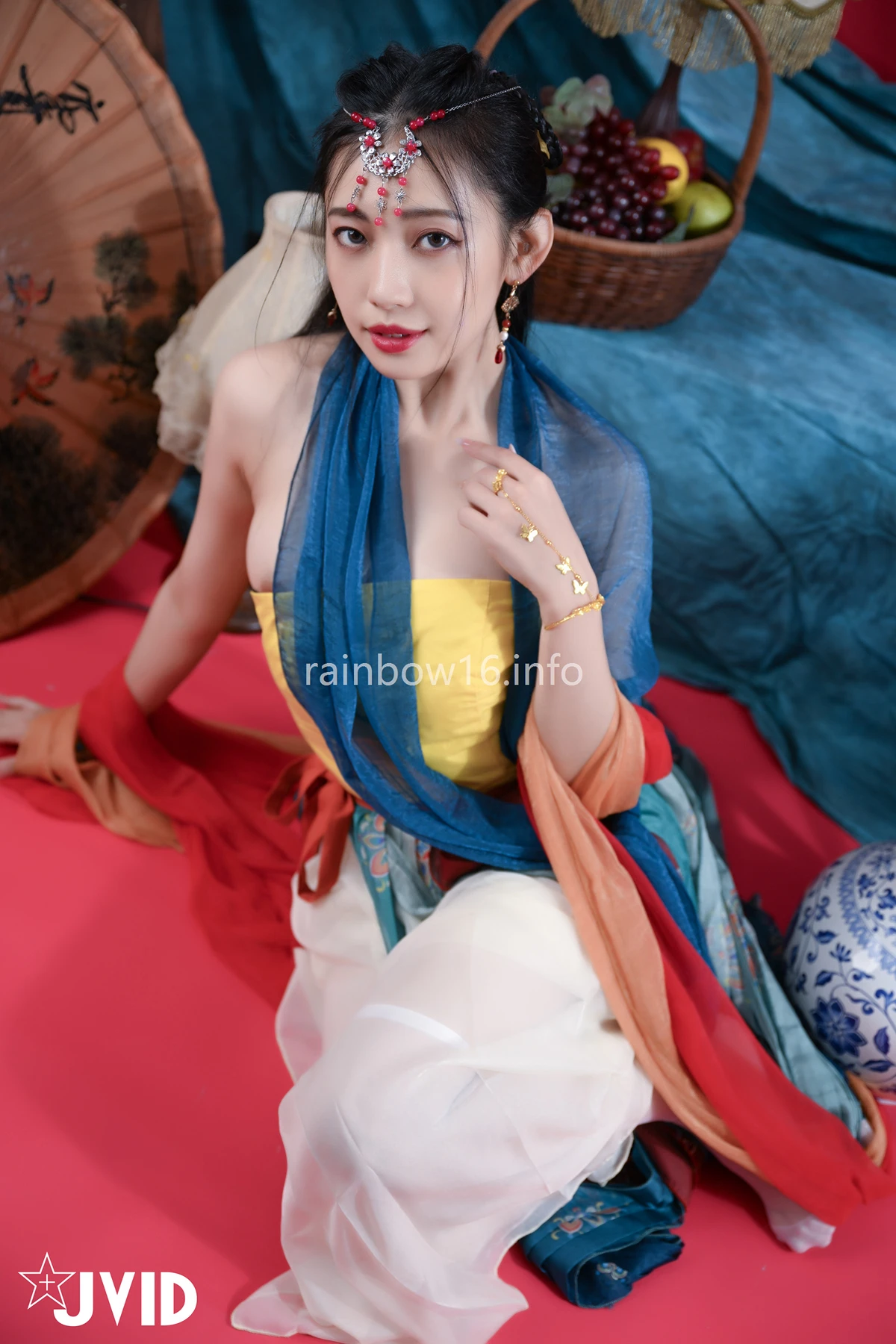 JVID 夏暮光 – 校花暮光敦煌風格造型服飾首度嘗試,飛越天際穿梭時空與你來場空前未有的愛戀滋味～ Set.01