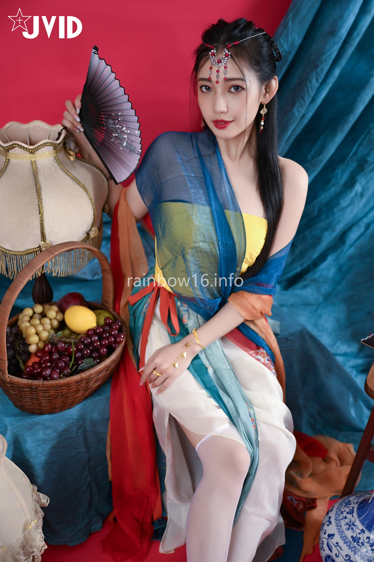 JVID 夏暮光 – 校花暮光敦煌風格造型服飾首度嘗試,飛越天際穿梭時空與你來場空前未有的愛戀滋味～ Set.01
