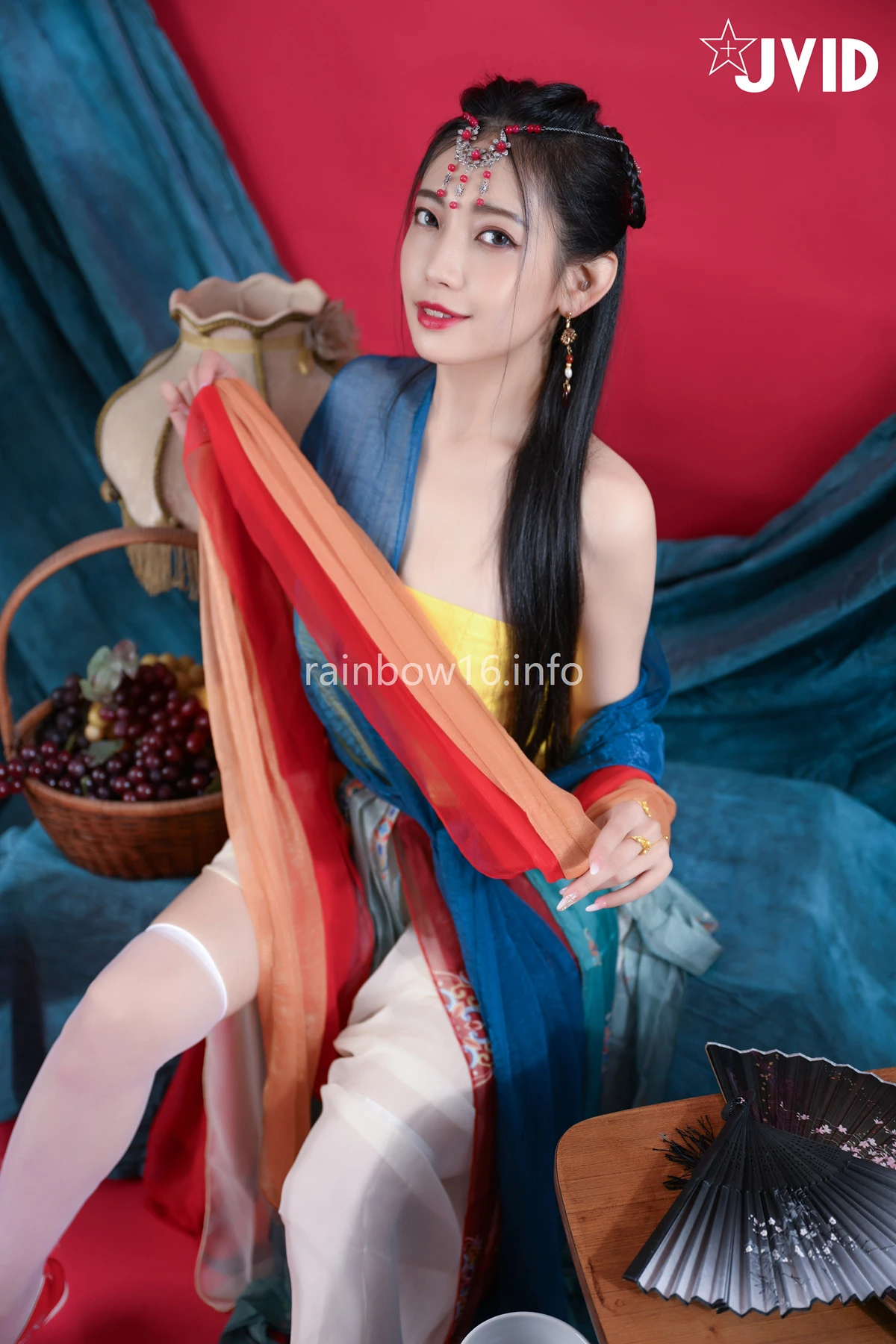 JVID 夏暮光 – 校花暮光敦煌風格造型服飾首度嘗試,飛越天際穿梭時空與你來場空前未有的愛戀滋味～ Set.01
