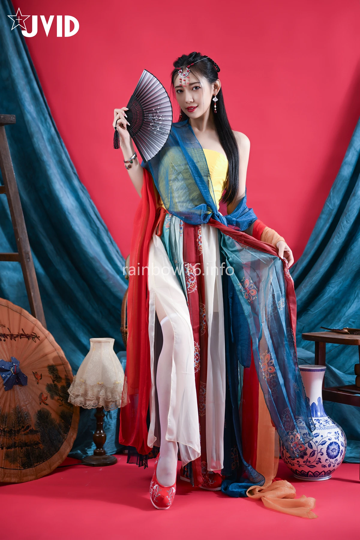 JVID 夏暮光 – 校花暮光敦煌風格造型服飾首度嘗試,飛越天際穿梭時空與你來場空前未有的愛戀滋味～ Set.01