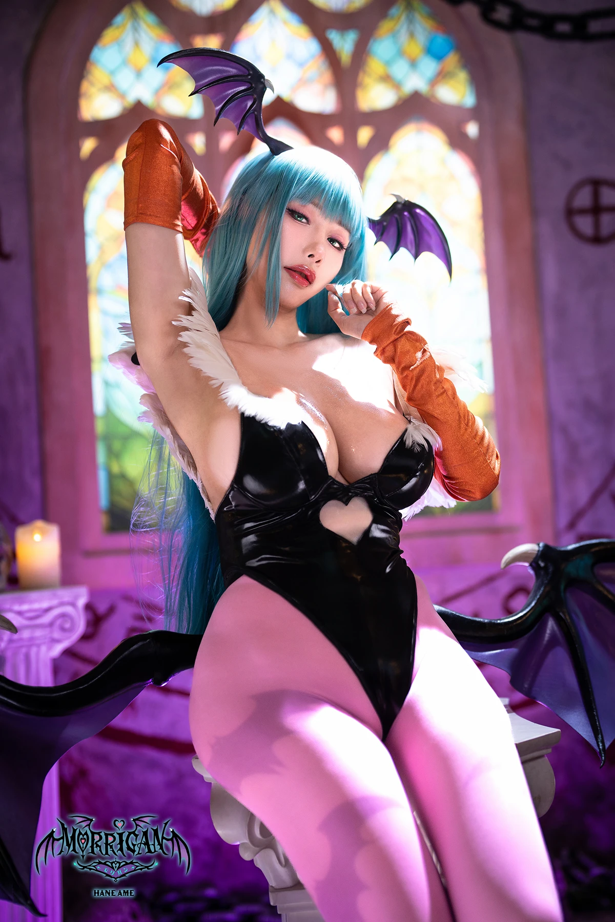 Cosplay HaneAme 雨波 – 恶魔战士 莫莉卡