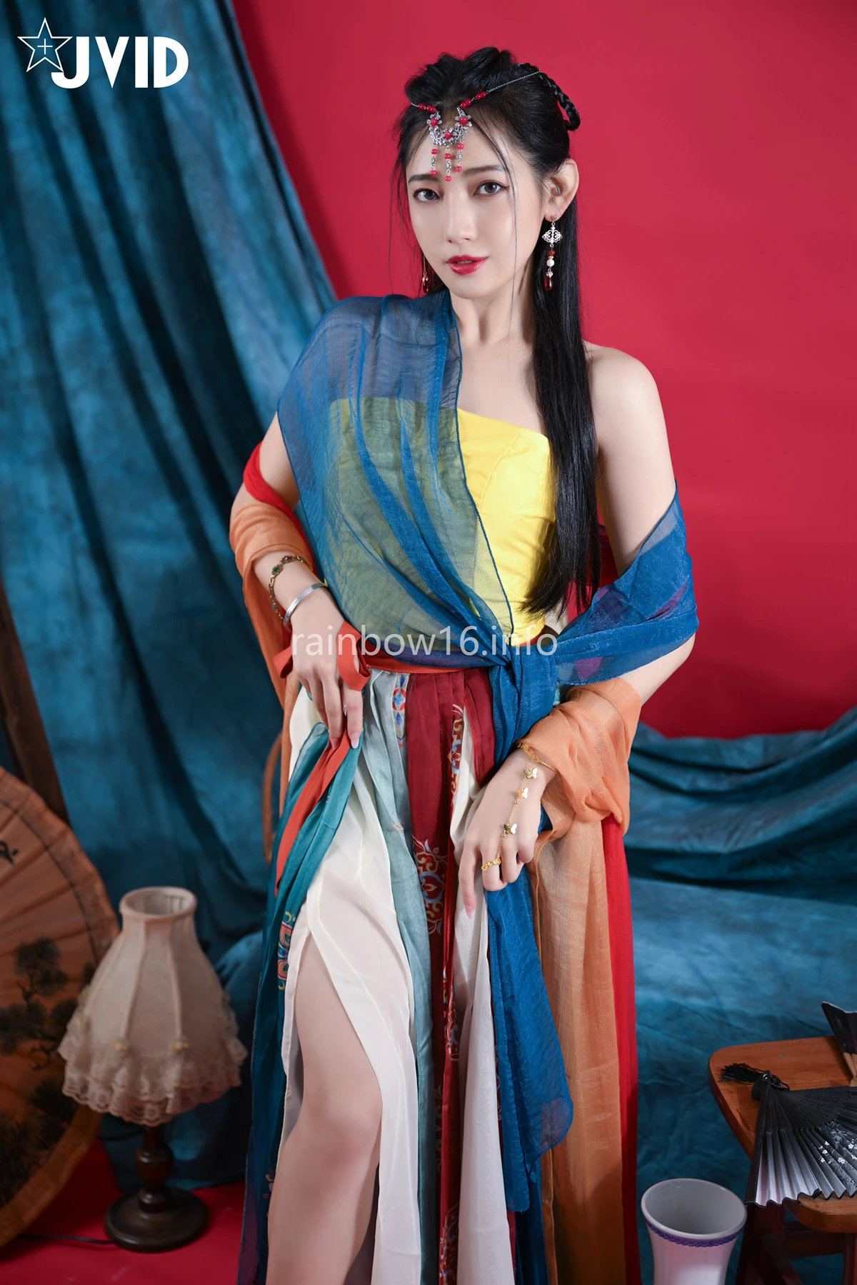 JVID 夏暮光 – 校花暮光敦煌風格造型服飾首度嘗試,飛越天際穿梭時空與你來場空前未有的愛戀滋味～ Set.01