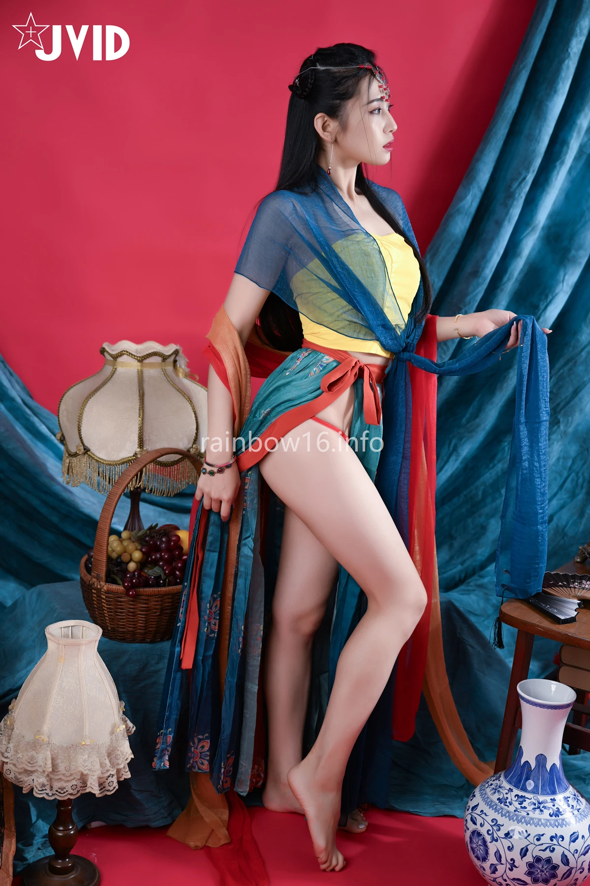 JVID 夏暮光 – 校花暮光敦煌風格造型服飾首度嘗試,飛越天際穿梭時空與你來場空前未有的愛戀滋味～ Set.01
