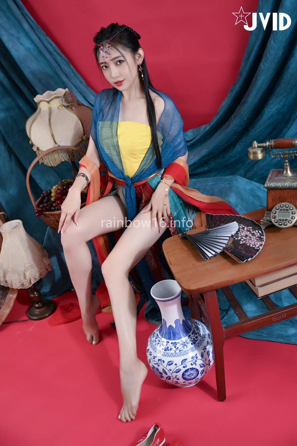 JVID 夏暮光 – 校花暮光敦煌風格造型服飾首度嘗試,飛越天際穿梭時空與你來場空前未有的愛戀滋味～ Set.01