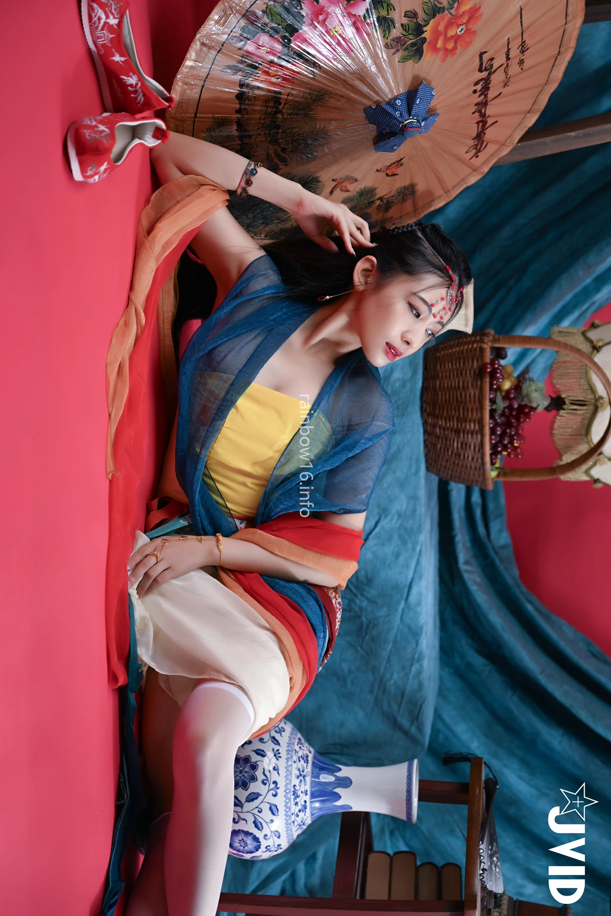 JVID 夏暮光 – 校花暮光敦煌風格造型服飾首度嘗試,飛越天際穿梭時空與你來場空前未有的愛戀滋味～ Set.01