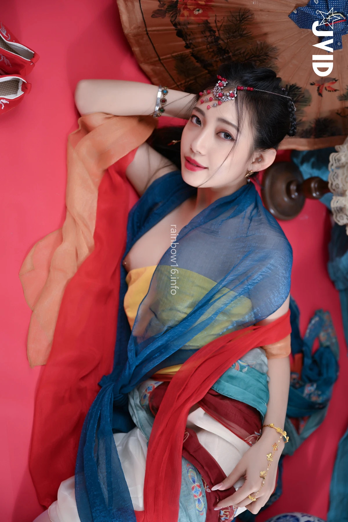 JVID 夏暮光 – 校花暮光敦煌風格造型服飾首度嘗試,飛越天際穿梭時空與你來場空前未有的愛戀滋味～ Set.01