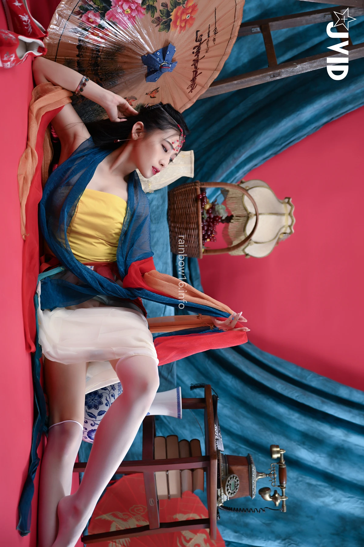 JVID 夏暮光 – 校花暮光敦煌風格造型服飾首度嘗試,飛越天際穿梭時空與你來場空前未有的愛戀滋味～ Set.01