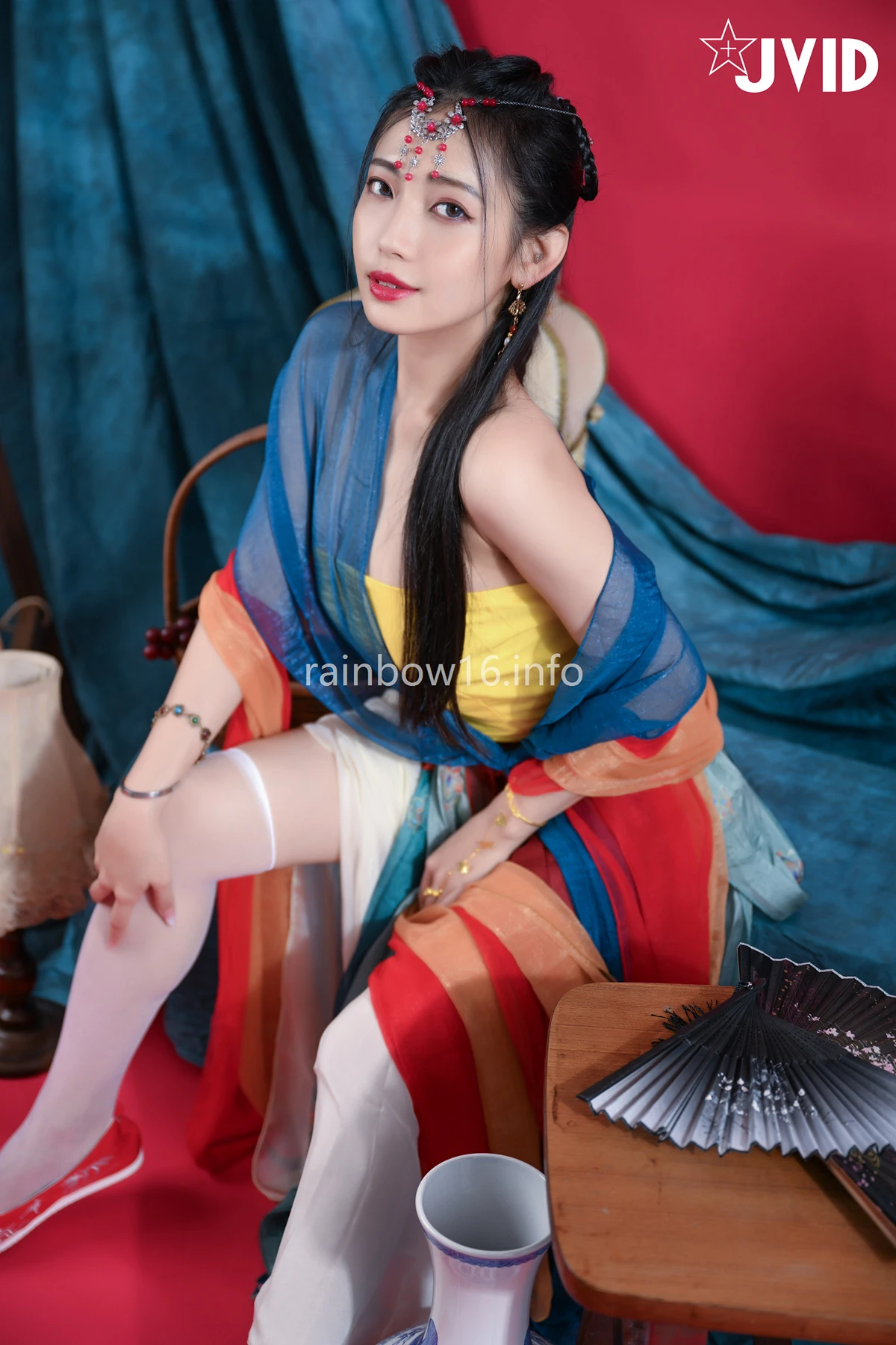 JVID 夏暮光 – 校花暮光敦煌風格造型服飾首度嘗試,飛越天際穿梭時空與你來場空前未有的愛戀滋味～ Set.01