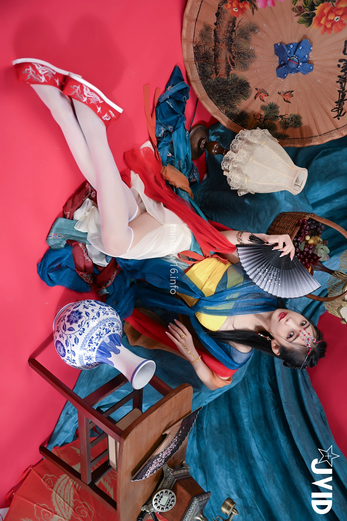 JVID 夏暮光 – 校花暮光敦煌風格造型服飾首度嘗試,飛越天際穿梭時空與你來場空前未有的愛戀滋味～ Set.01