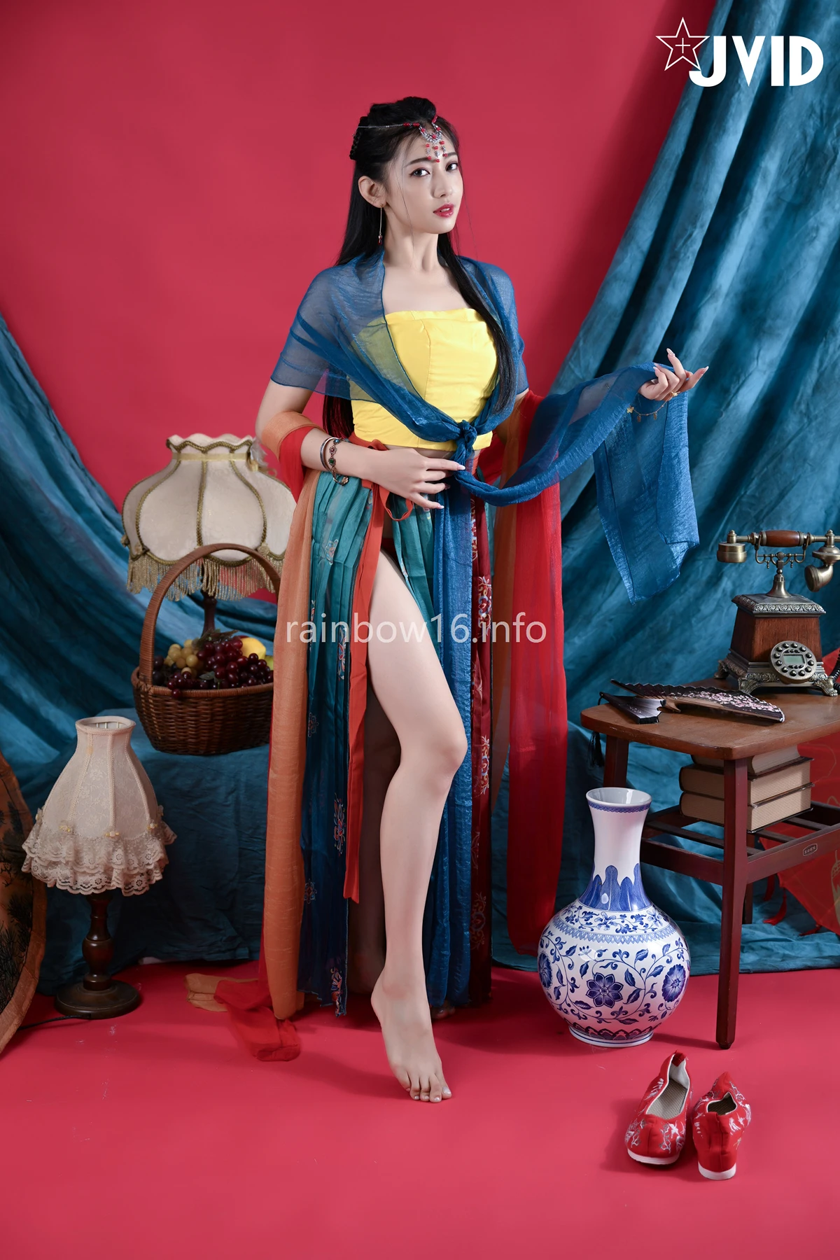 JVID 夏暮光 – 校花暮光敦煌風格造型服飾首度嘗試,飛越天際穿梭時空與你來場空前未有的愛戀滋味～ Set.01