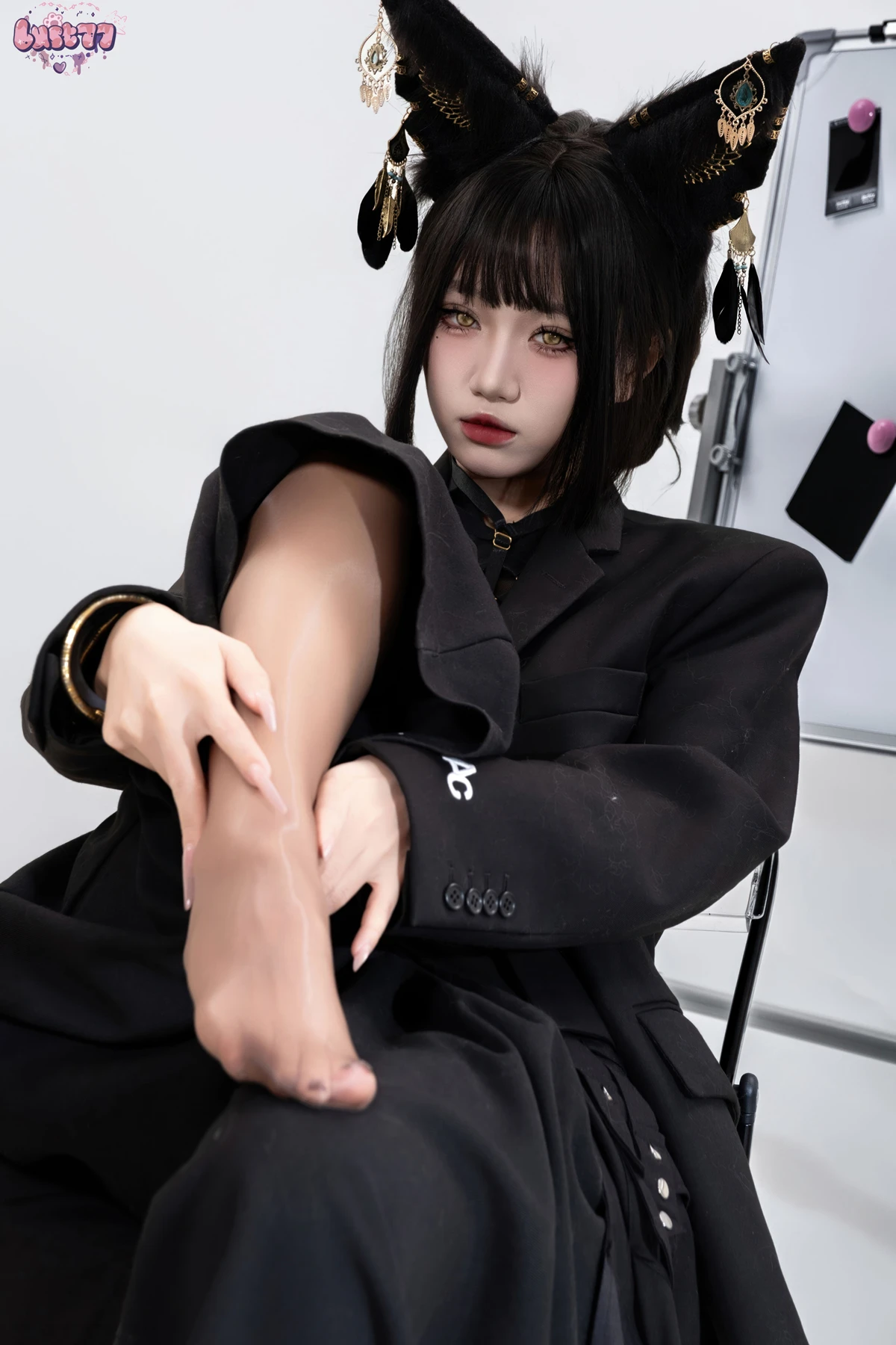 Cosplay 柒柒要乖哦 – 黑·阿努比斯 Set.02