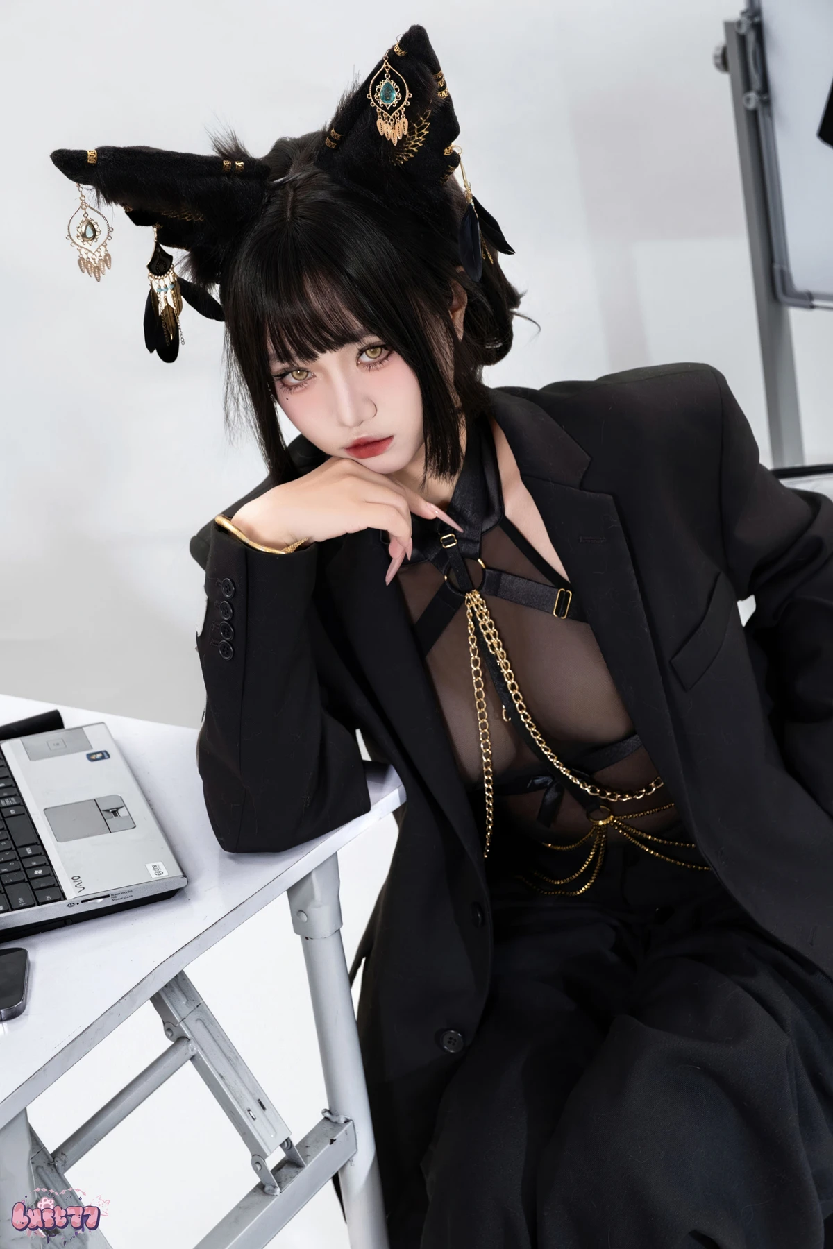 Cosplay 柒柒要乖哦 – 黑·阿努比斯 Set.02